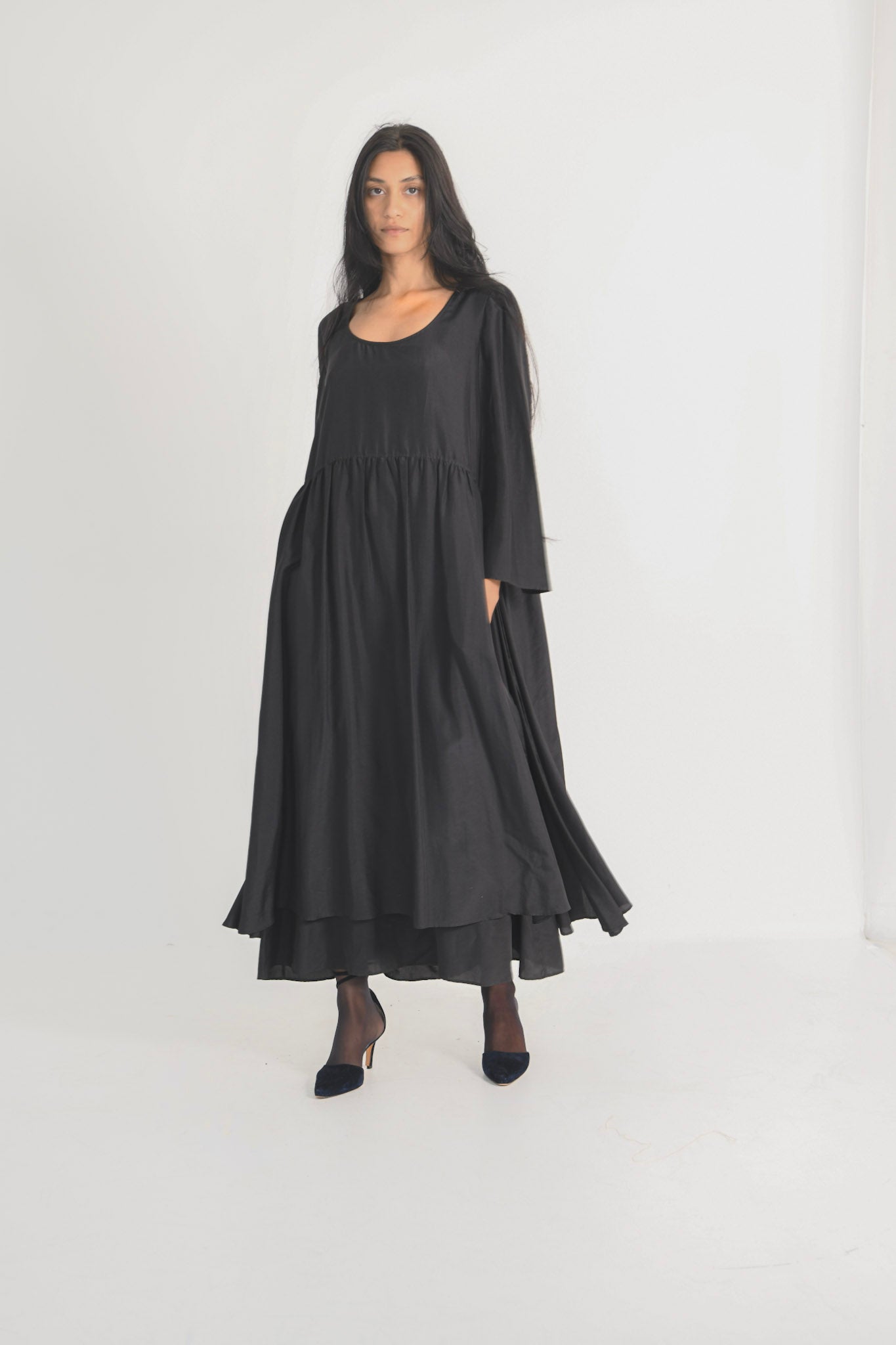 Prada Tiered Silk Dress