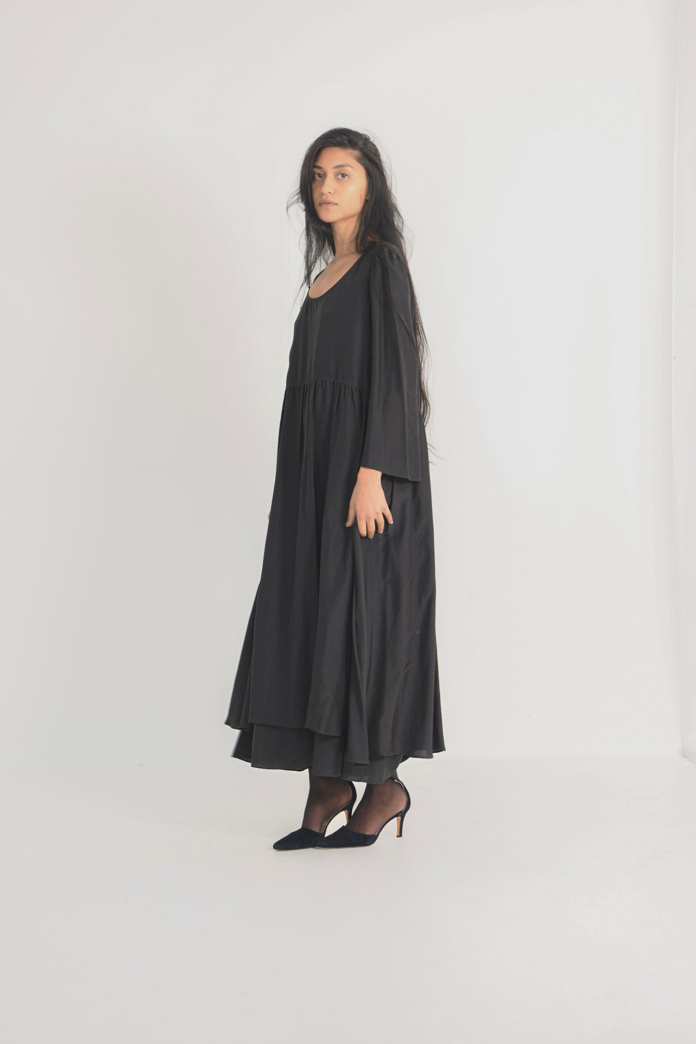 Prada Tiered Silk Dress