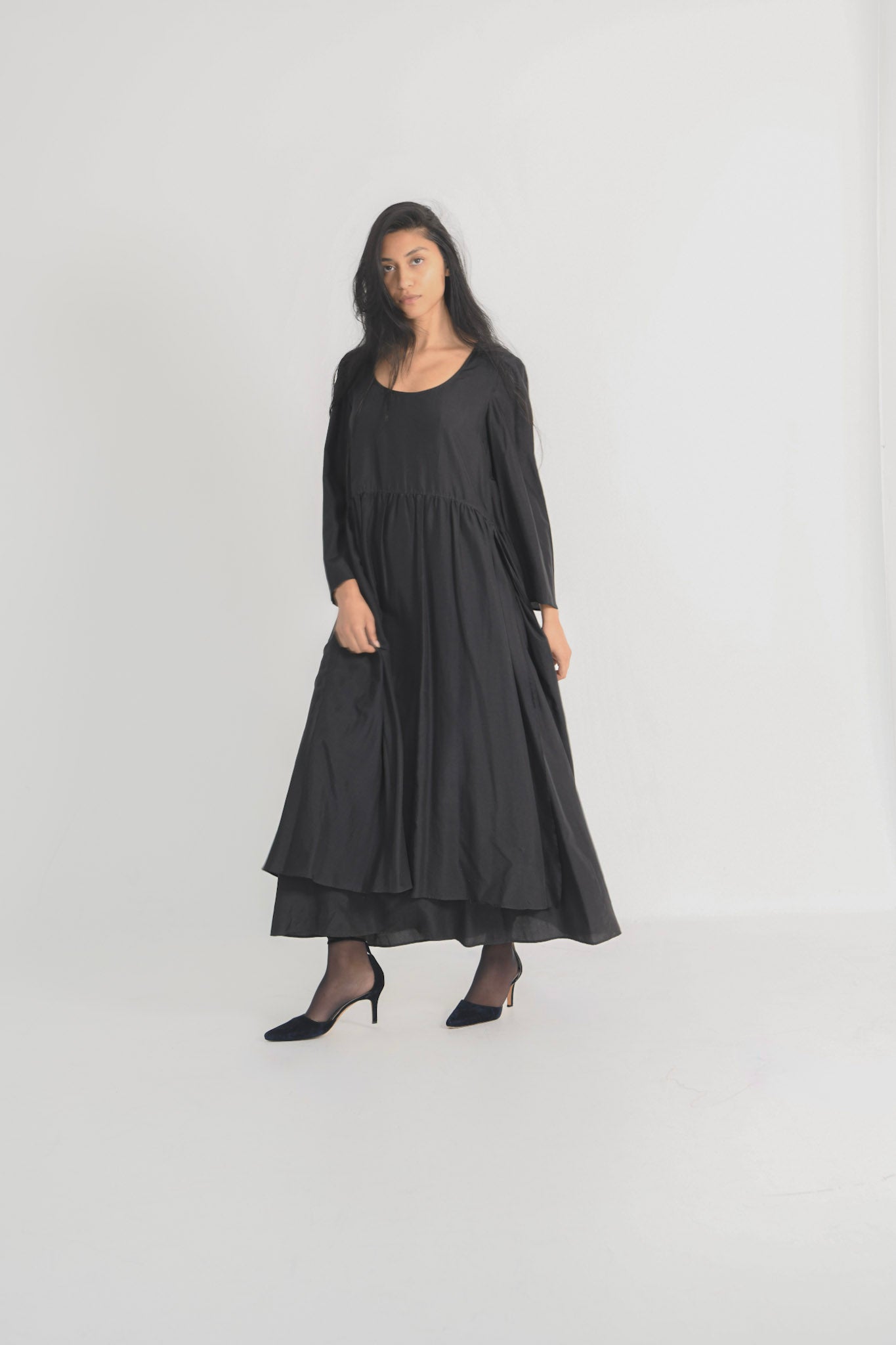 Prada Tiered Silk Dress