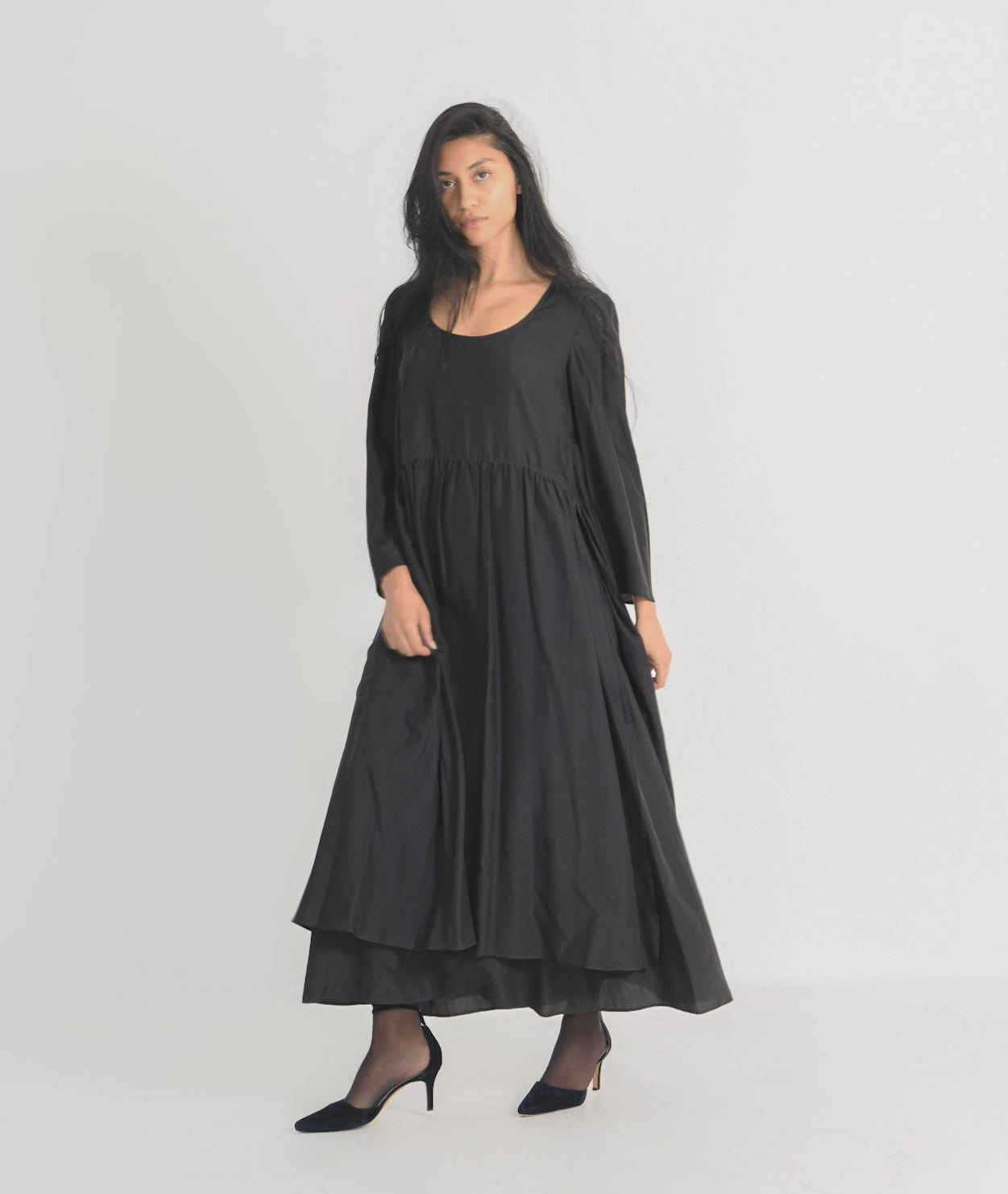 Prada Tiered Silk Dress