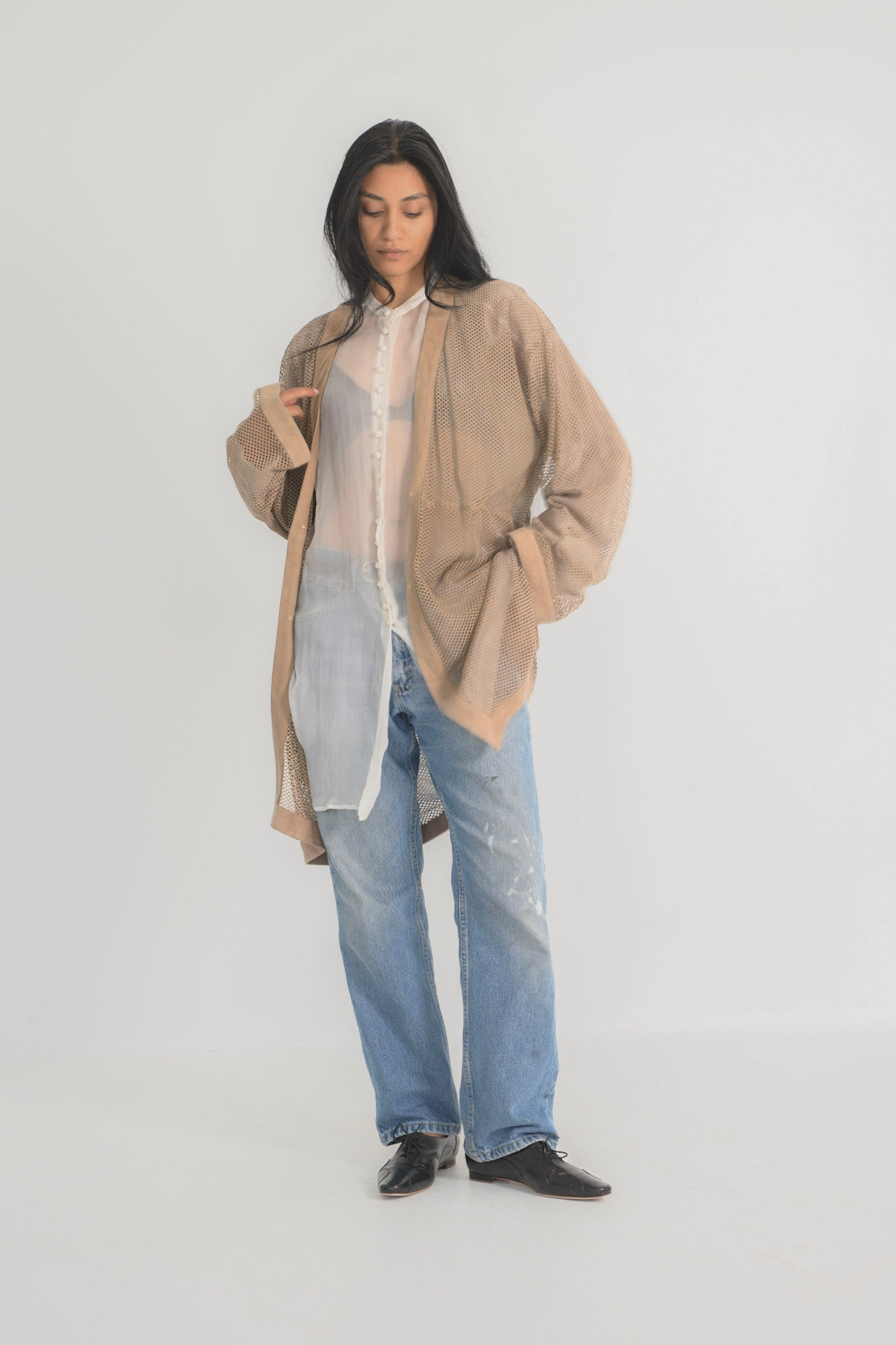Celine Suede Net Jacket