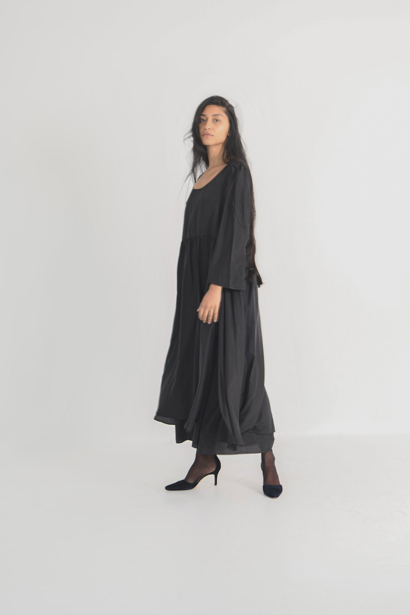 Prada Tiered Silk Dress