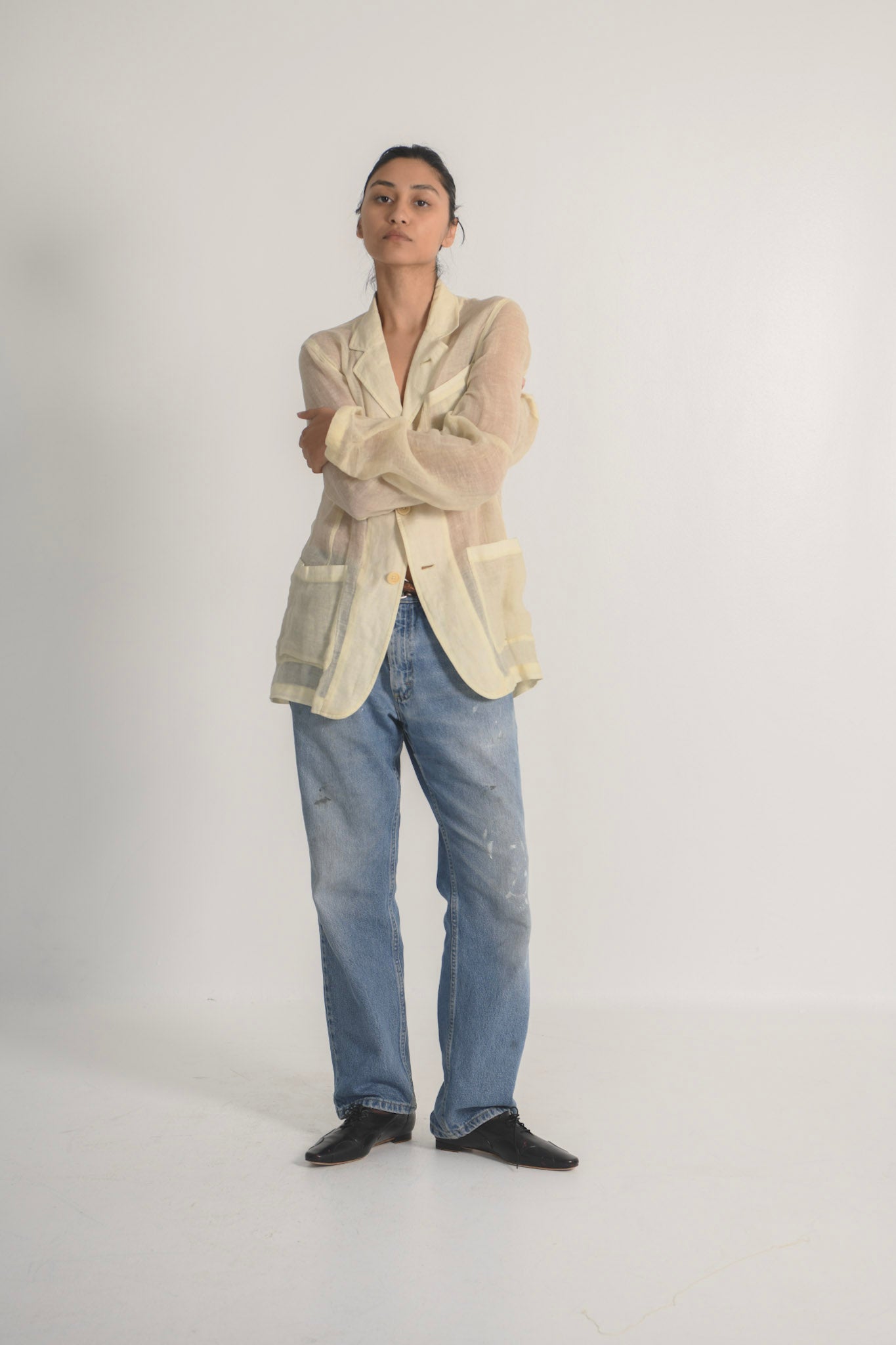 Ann Demeulemeester Linen Jacket