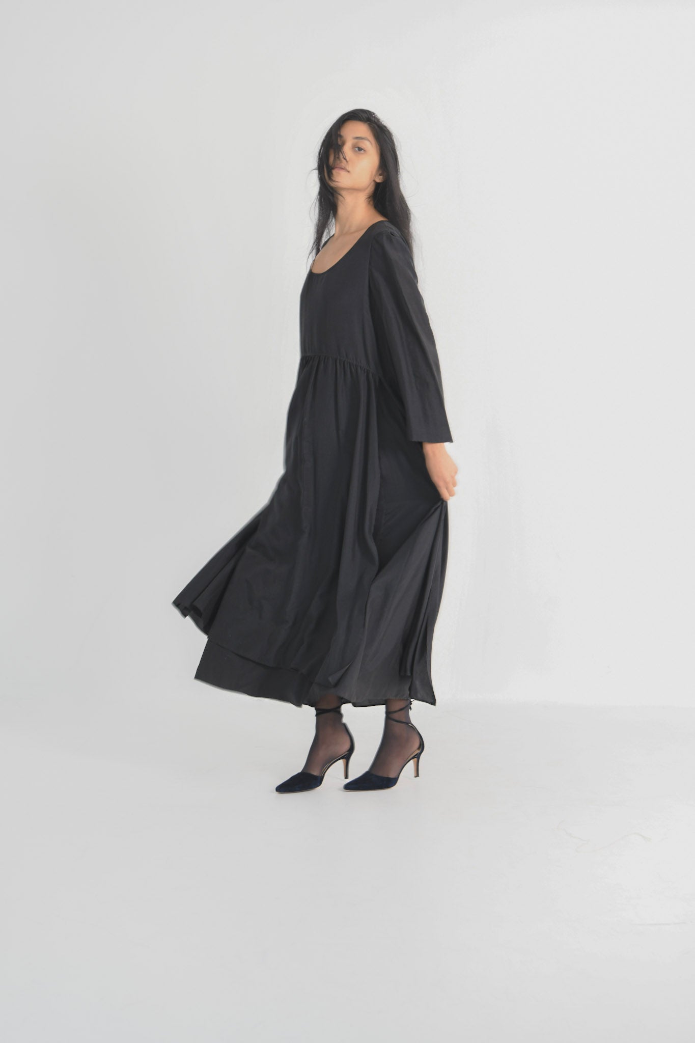 Prada Tiered Silk Dress