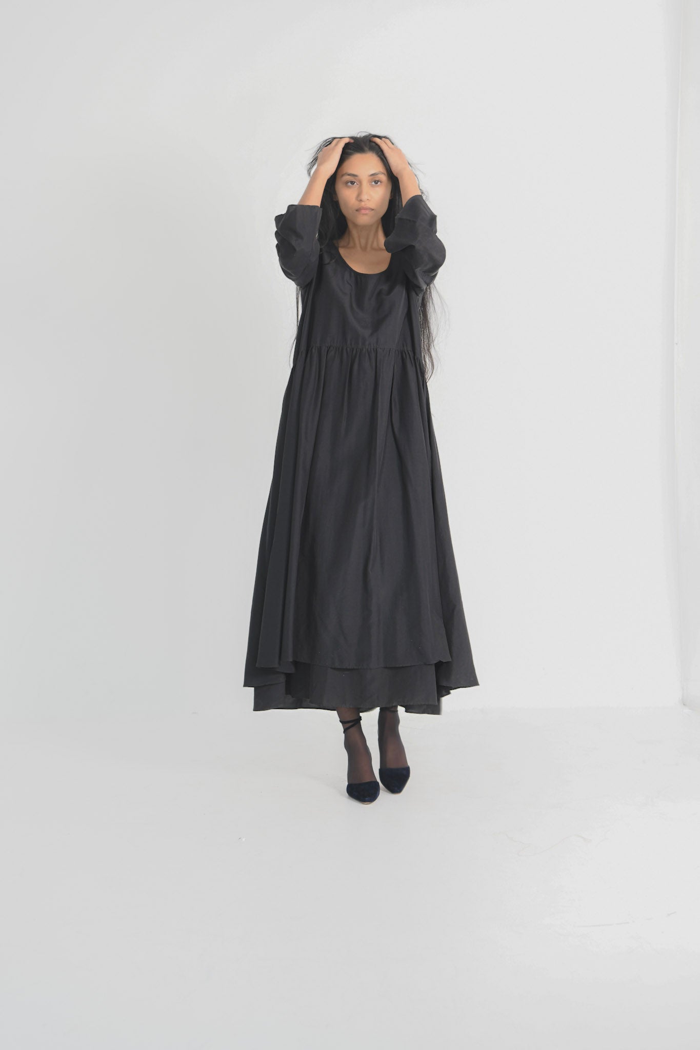 Prada Tiered Silk Dress