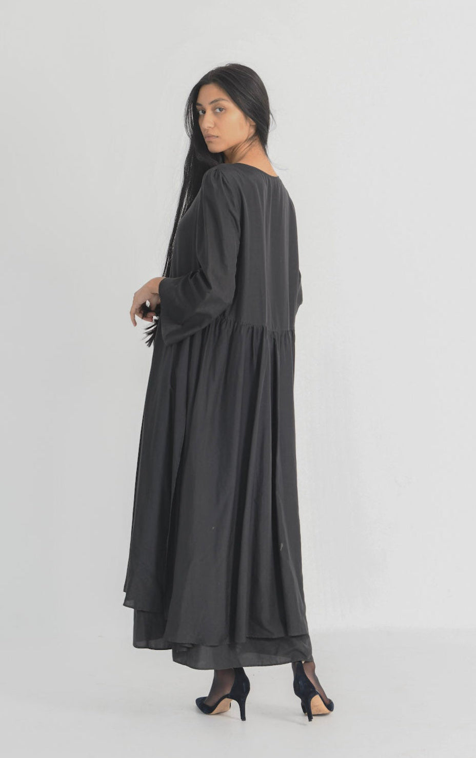 Prada Tiered Silk Dress