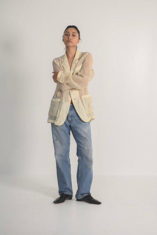 Ann Demeulemeester Linen Jacket